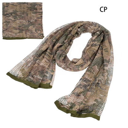 Chèche Tactique Camouflage Filet 190x90cm – Coton/Nylon, Multifonction | Airsoft, Chasse, Randonnée