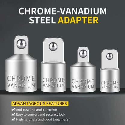 Onnfang Adaptateur Douille Cliquet – 1/2", 3/8", 1/4" CR-V Chrome Vanadium – Outils de Réparation Auto, Vélo, Maison, Garage - BLACKBEARD OUTDOOR INDUSTRIES