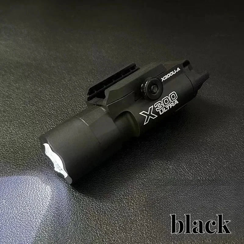 Lampe Tactique LED Rail 20mm – Stroboscope Nylon Type X300 | Airsoft & Chasse