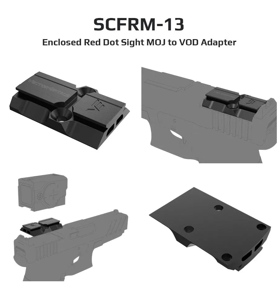 Adaptateur Universel pour Viseur Red Dot Airsoft M2/M4 – Montage sur Pistolet pour Accessoires Tactiques et de Chasse - BLACKBEARD OUTDOOR INDUSTRIES