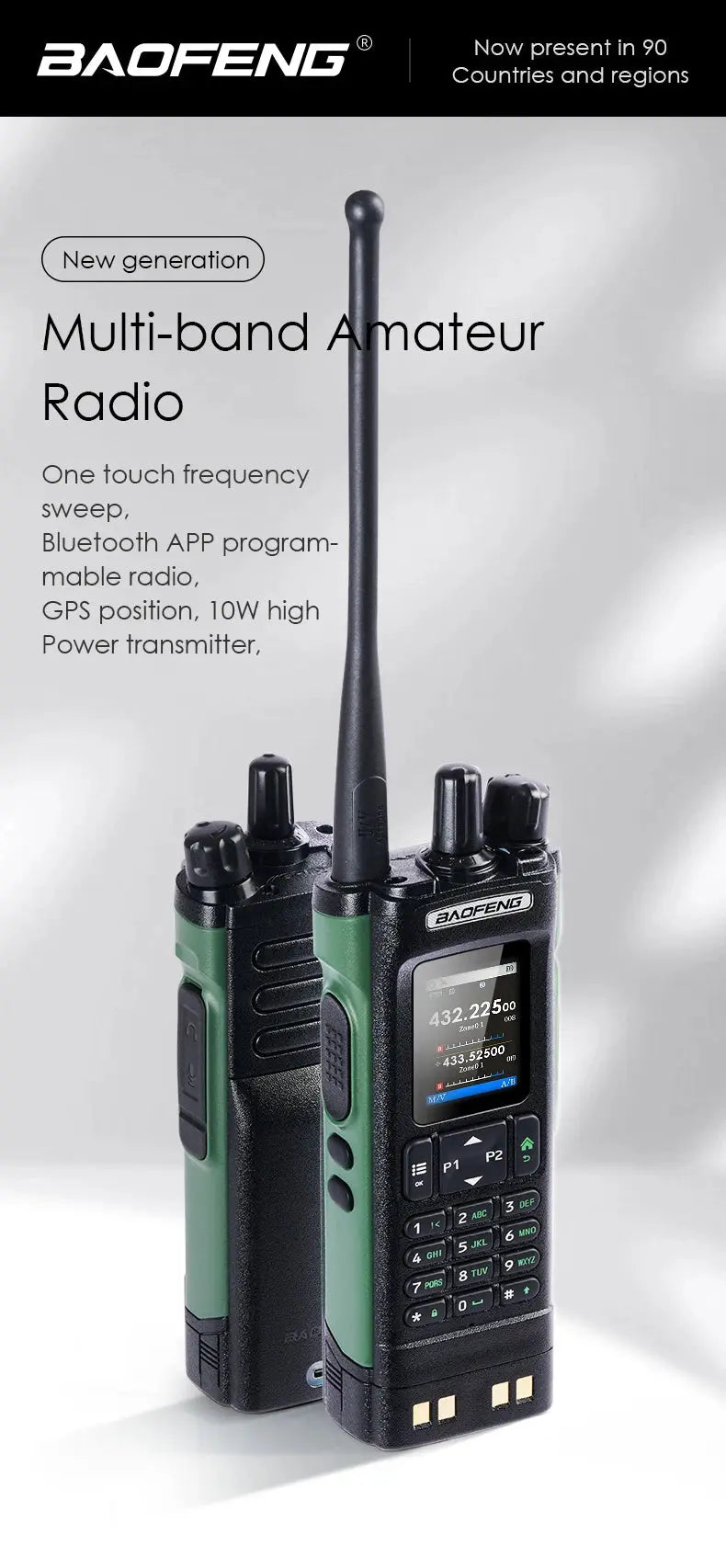 🔊 Talkie-Walkie Baofeng UV-32 – Puissant, Multi-Bande, Programmable via Bluetooth Ma boutique