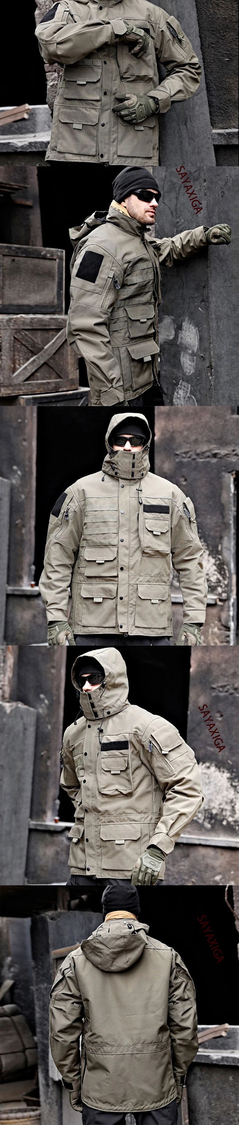 Veste d'Hiver Multifonctionnelle pour Homme – Veste Imperméable, Ample et Confortable avec Capuche Détachable BLACKBEARD OUTDOOR INDUSTRIES