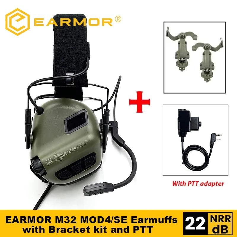 EARMOR M32 SE / MOD4 – Casque Électronique Tactique Anti-Bruit - BLACKBEARD OUTDOOR INDUSTRIES
