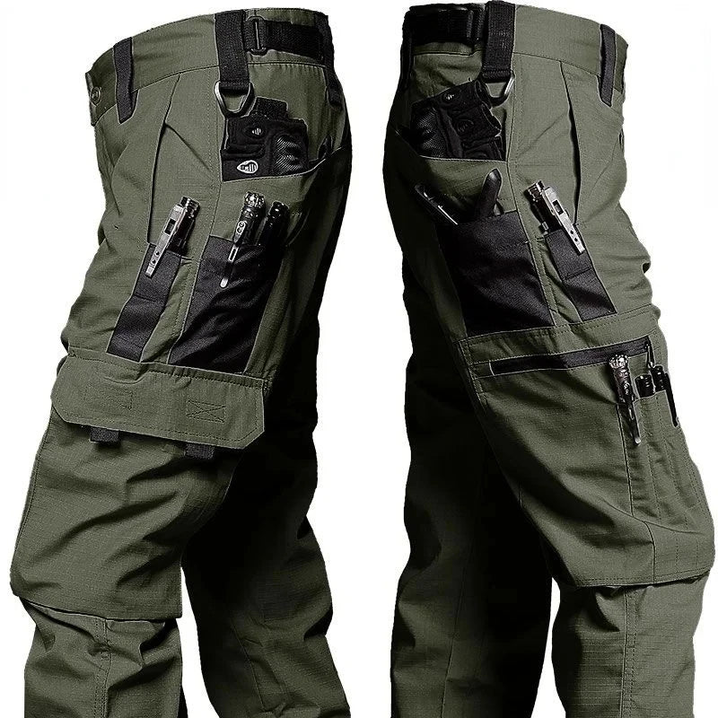 Pantalon Cargo Homme Résistant à l'Usure — Multi-poches, Coupe Droite, Style Tactique et Décontracté - BLACKBEARD OUTDOOR INDUSTRIES