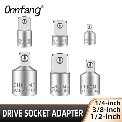 Onnfang Adaptateur Douille Cliquet – 1/2", 3/8", 1/4" CR-V Chrome Vanadium – Outils de Réparation Auto, Vélo, Maison, Garage - BLACKBEARD OUTDOOR INDUSTRIES
