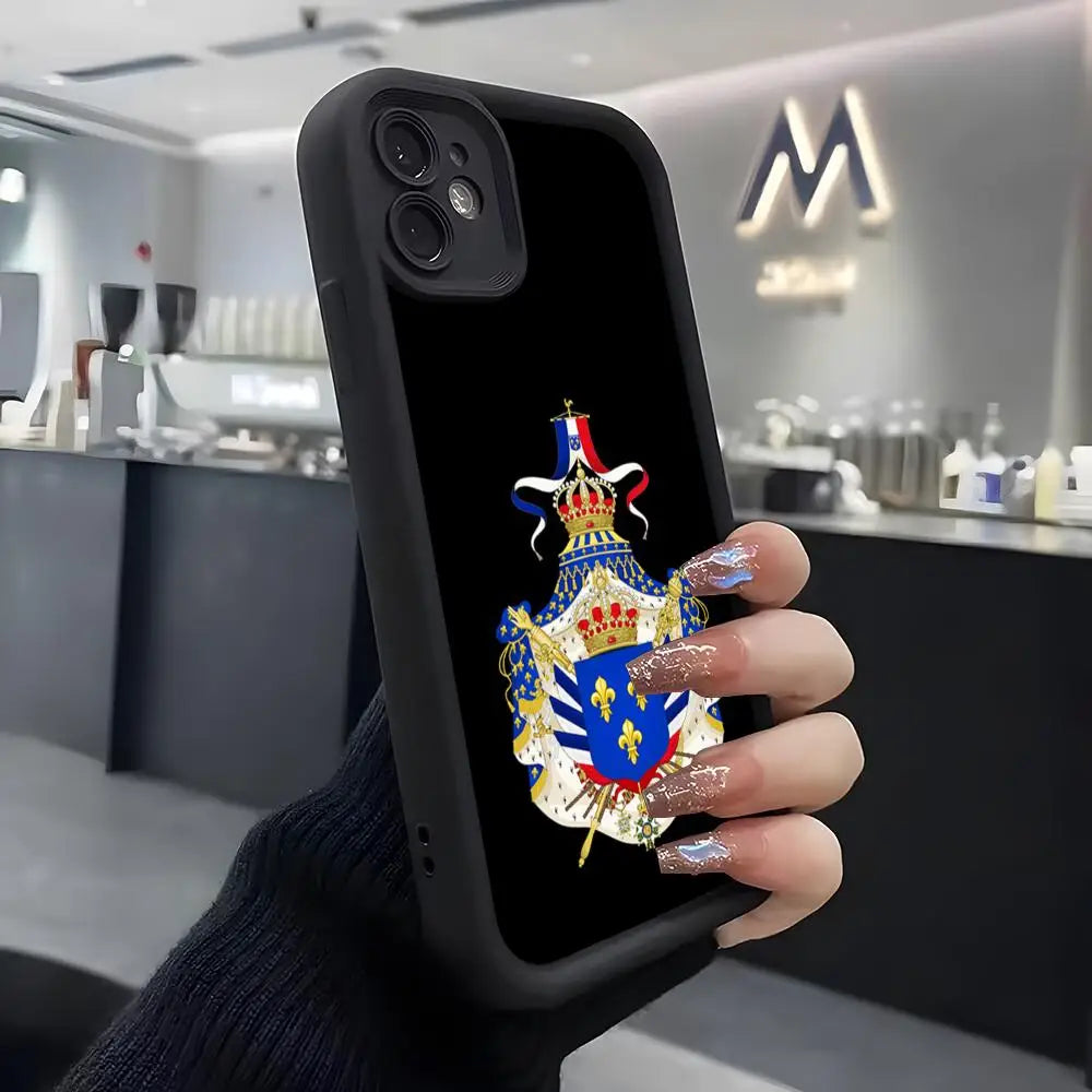 Coque iPhone Armoiries de Napoléon – Silicone Souple Anti-Rayures