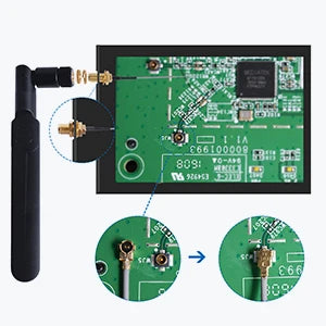 Antenne WiFi 2 x 8dBi Dual Band 2.4GHz 5.8GHz avec 2 x 15CM Câble Pigtail I-P-E-X-1 à RP-SMA Femelle pour Routeur Sans Fil - BLACKBEARD OUTDOOR INDUSTRIES