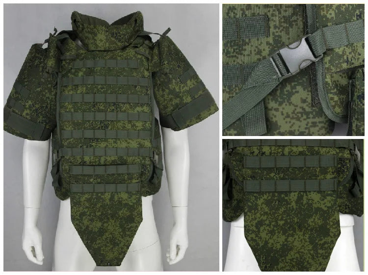 Gilet Tactique Réplique Russe 6B45 EMR – Camouflage Protection Épaules CS & Outdoor