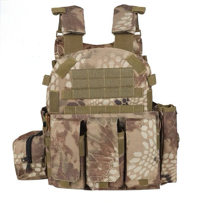 Gilet Tactique Porte-Plaque Enfant – Camouflage Militaire Respirant