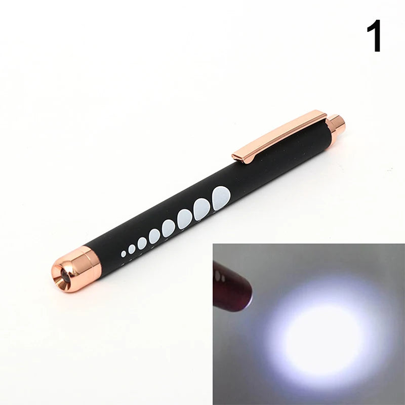 Stylo-Lampe Médical LED – Lampe de Poche Mini Infirmier & Médecin Lumière Blanche/Jaune