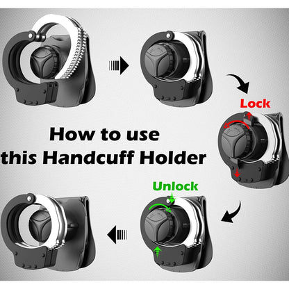 Étui Universel pour Menottes avec Ouverture Supérieure – Verrouillage Sécurisé et Clip Réglable à 60° pour Ceinture de 2 pouces - BLACKBEARD OUTDOOR INDUSTRIES