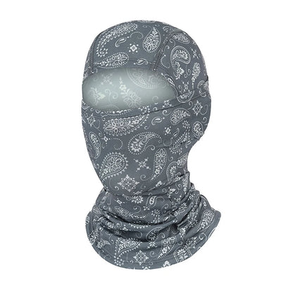 Cagoule anti-UV vélo et moto, masque visage et cou