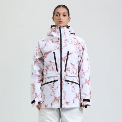 Veste de ski femme imperméable et respirante à capuche, tenue jusqu'à -30°C