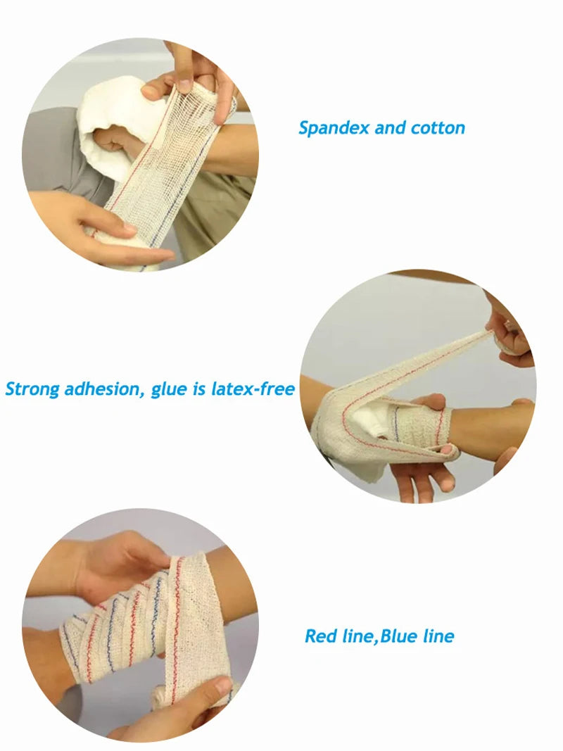 Bandage Élastique Spandex Anti-Rides – Soins Médicaux d'Urgence pour Blessures et Entorses - Bandage Crêpe Élastique pour Sports Extérieurs - BLACKBEARD OUTDOOR INDUSTRIES