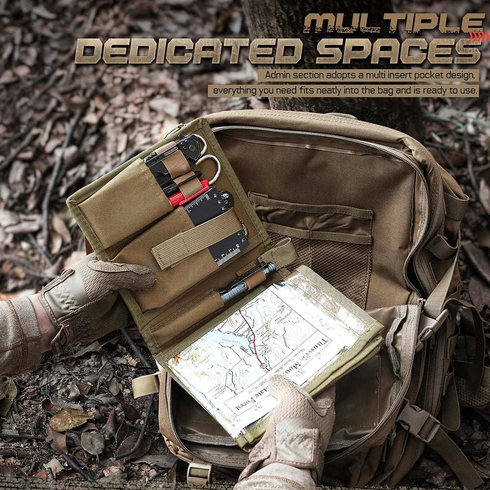 Porte-carte tactique étanche avec pochette EDC