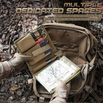 Porte-carte tactique étanche avec pochette EDC
