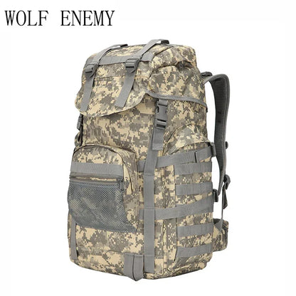 Sac à dos tactique MOLLE 60 L en nylon 800D