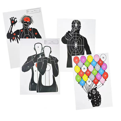 Cible de Tir en Papier 45x32cm - Silhouette pour Carabine, Pistolet et Airsoft