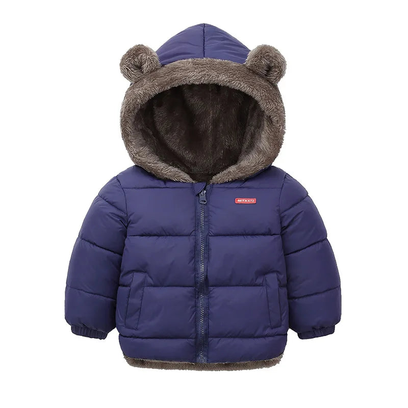 Veste Bébé Fille & Garçon à Capuche en Coton Épais et Douillet – Manteau Polaire et Rembourré en Cachemire – Vêtement d’Hiver Chaud pour Enfants 4-6 Ans - BLACKBEARD OUTDOOR INDUSTRIES