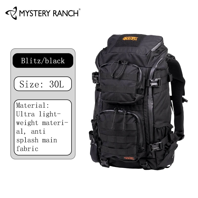 Sac à dos de randonnée 30L tactique en nylon, extensible, noir, kaki ou vert