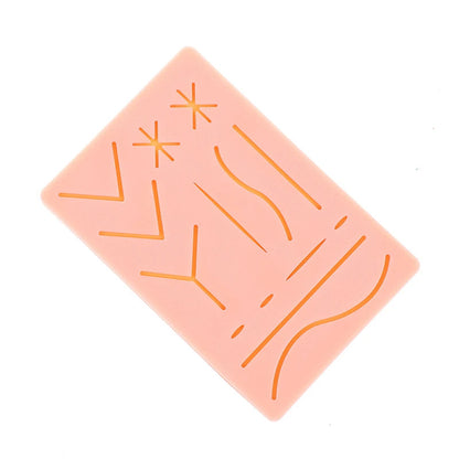 🩹 Tapis de Pratique pour Suture – Peau Silicone 3 Couches avec 14 Plaies Ma boutique