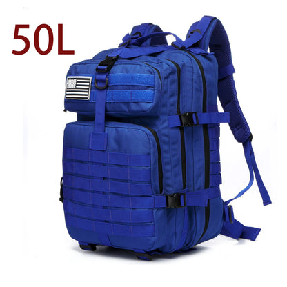Sac à Dos Tactique MOLLE 25L/50L – Nylon Imperméable, Compatible Laptop | Randonnée, Chasse, Camping