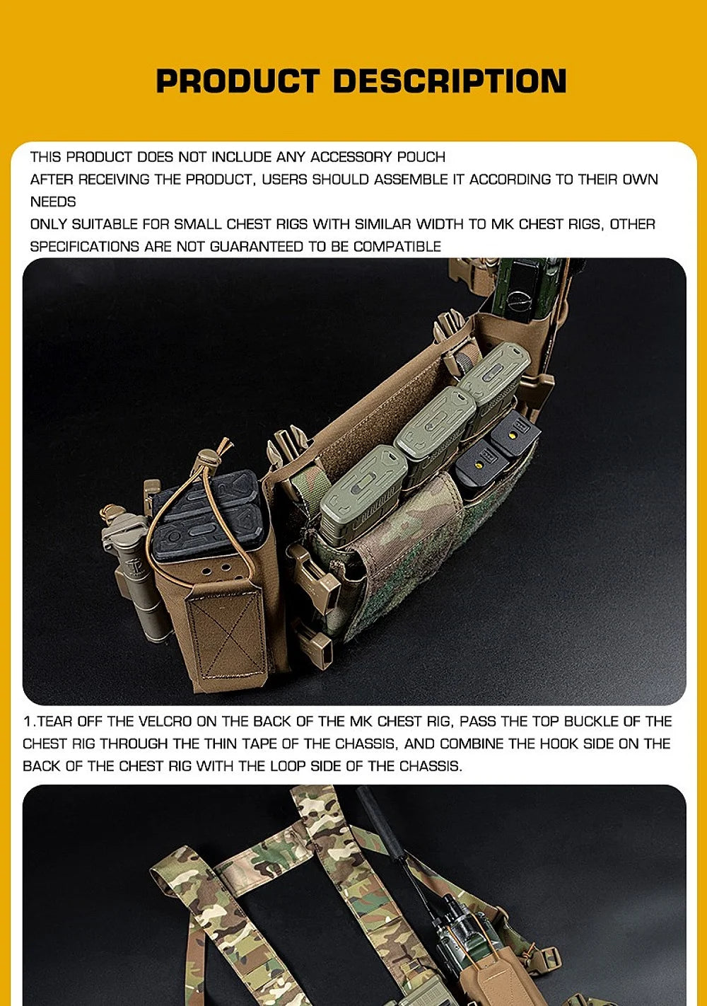 Panneau Porte-Chargeurs Chest Rig MK4 OphidianTac Ma boutique