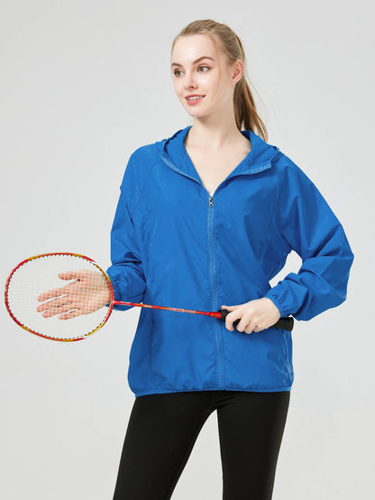 Veste coupe-vent femme anti-UV ultra légère, randonnée et sport