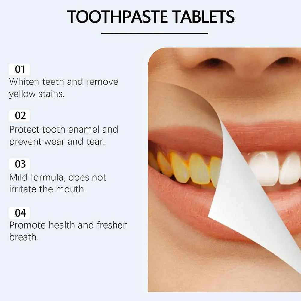 Comprimés Dentifrice à Croquer – 62 Pastilles Menthe Fraîche - BLACKBEARD OUTDOOR INDUSTRIES