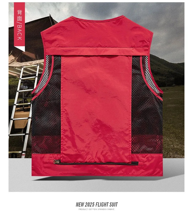 Gilet Tactique Homme Été – 14 Poches, Mesh Respirant - BLACKBEARD OUTDOOR INDUSTRIES