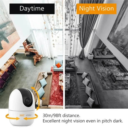 Caméra IP WiFi IMOU Ranger 2 – 4MP Full HD – Détection Humaine IA – Vision Nocturne – 360° – Sécurité Intérieure Ma boutique