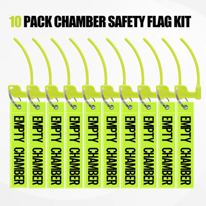 Indicateurs de chambre vide pour arme – lot de 10, vert ou orange