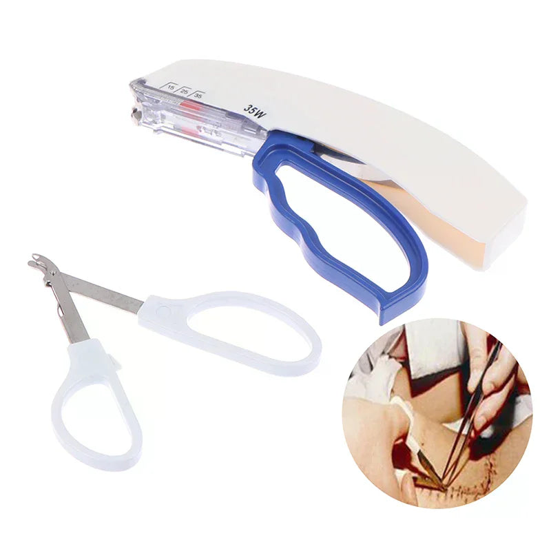 Agrafeuse Cutanée Chirurgicale + Retire-Agrafes – Dispositif de Suture | Formation Médicale & TCCC