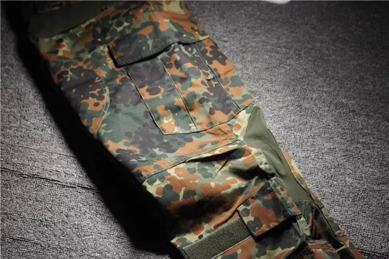 Ensemble Tactique GSG9 Camouflage Flecktarn GEN3 – Tenue Complète d’Entraînement Combat pour Forces Spéciales (Chemise + Pantalon à Manches Longues) - BLACKBEARD OUTDOOR INDUSTRIES