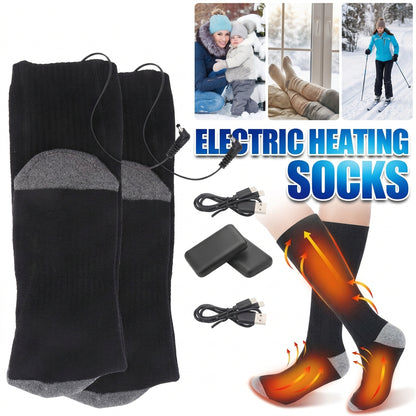 Chaussettes chauffantes rechargeables 4 000 mAh – Unisexes 38–46