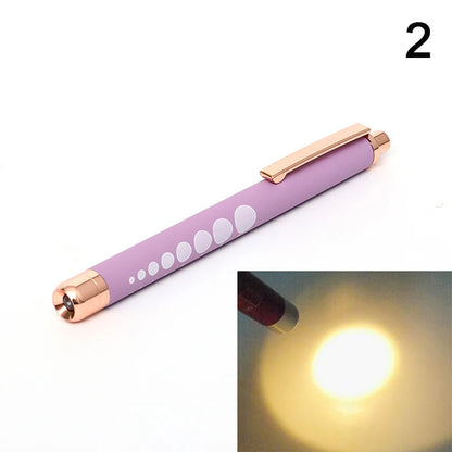 Stylo-Lampe Médical LED – Lampe de Poche Mini Infirmier & Médecin Lumière Blanche/Jaune