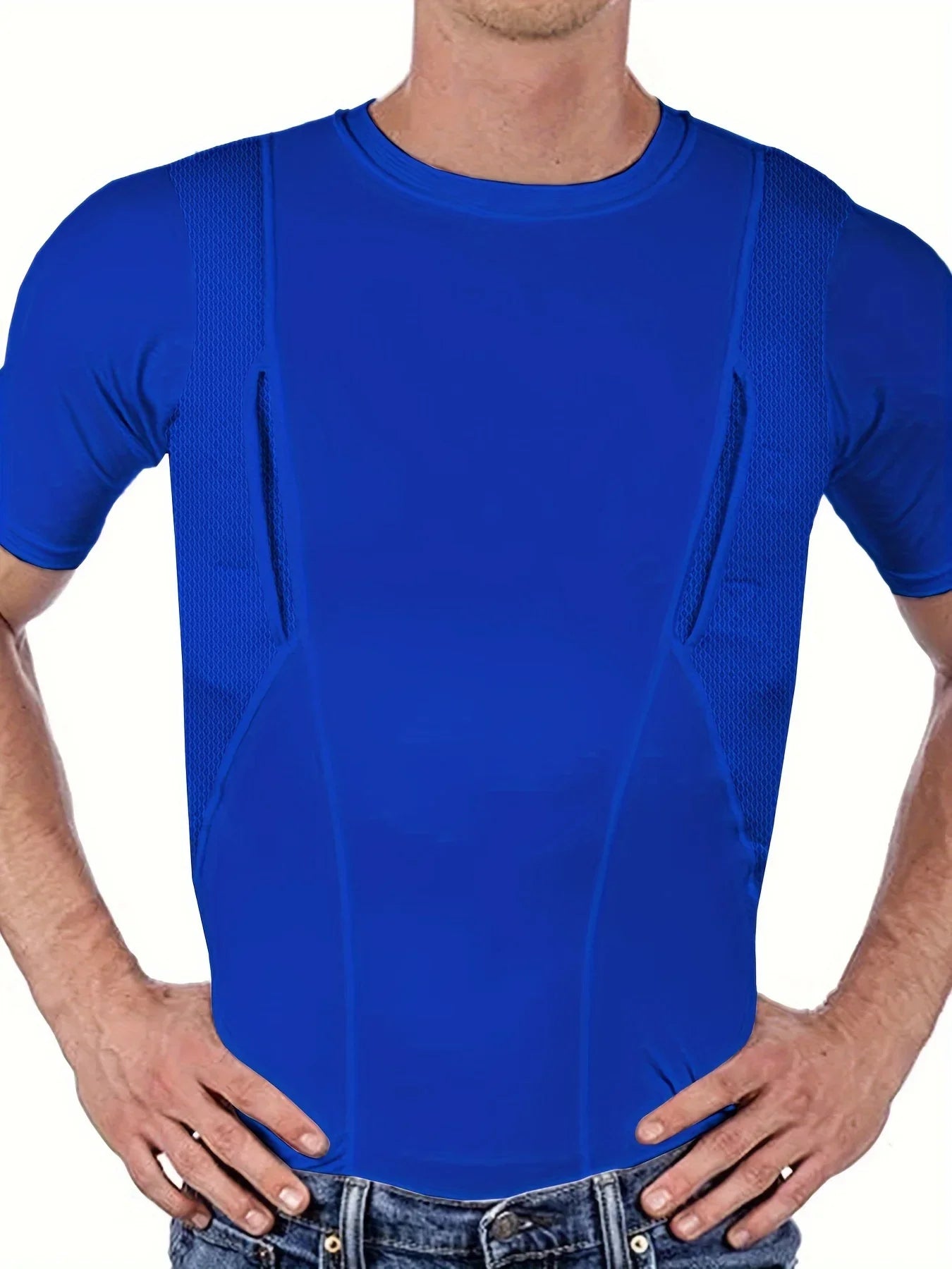 T-Shirt Holster Dissimulé Homme – Port Concealed Carry | Séchage Rapide | 6 Coloris | S à 5XL - BLACKBEARD OUTDOOR INDUSTRIES