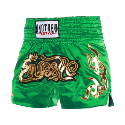 Short Muay Thai Brodé – MMA Kickboxing – Satin Polyester – Homme Femme Enfant - BLACKBEARD OUTDOOR INDUSTRIES