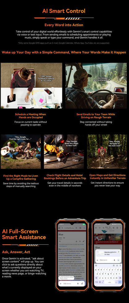 Blackview OSCAL Marine 2 Rugged Smartphone AI, 6.56'' HD+ Display, Unisoc T615, 24(8+16)GB 256GB, 11000mAh, Android 15 Phone NFC BLACKBEARD OUTDOOR INDUSTRIES