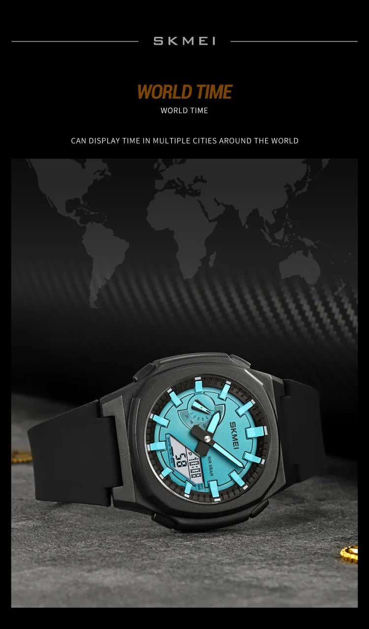 Montre de Sport SKMEI 2091 pour Homme – Montre Numérique Militaire Résistante à l'Eau avec Fonction Compte à Rebours et Date - BLACKBEARD OUTDOOR INDUSTRIES