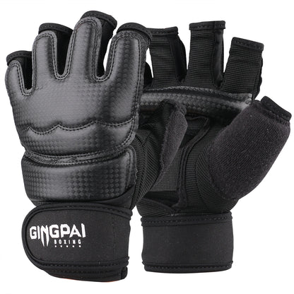 Gants de Boxe Demi-Doigts – MMA / Sanda / Taekwondo / Karaté – Cuir PU – Adulte & Enfant - BLACKBEARD OUTDOOR INDUSTRIES
