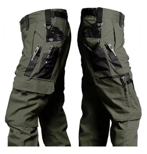 Pantalon Cargo Homme Résistant à l'Usure — Multi-poches, Coupe Droite, Style Tactique et Décontracté - BLACKBEARD OUTDOOR INDUSTRIES
