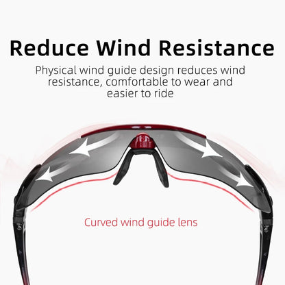 ROCKBROS Lunettes Cyclisme Polarisées – 5 Verres Interchangeables VTT Route