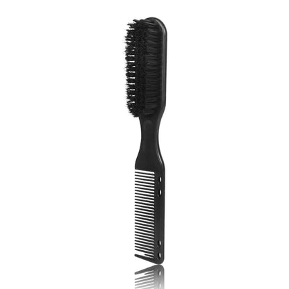 Brosse Peigne Double Face – Barbe & Coiffure Unisexe, Style Barbier Vintage, 17 cm