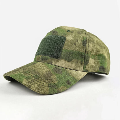 Casquette militaire camouflage tactique avec velcro, réglable