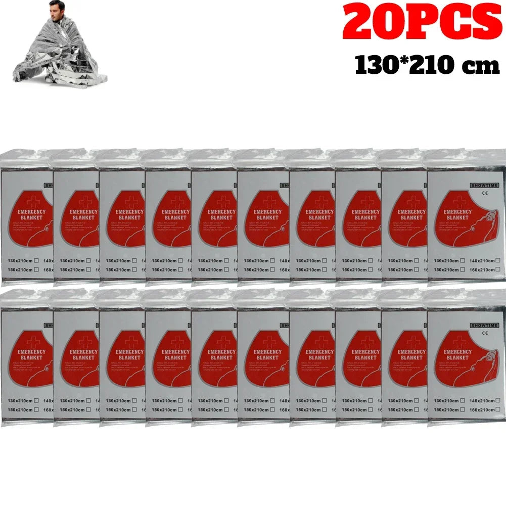 Couvertures de Survie et Premiers Secours Argentées – 1 à 20 pièces – Isolation et Sauvetage Outdoor Ma boutique
