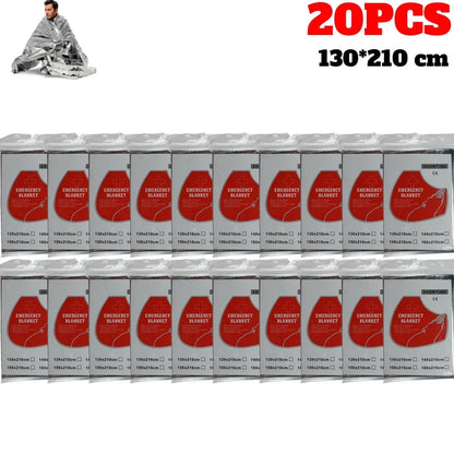 Couvertures de Survie et Premiers Secours Argentées – 1 à 20 pièces – Isolation et Sauvetage Outdoor Ma boutique