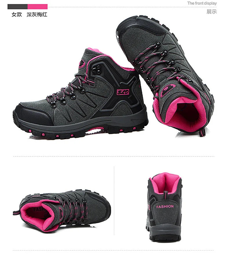 Bottes de Randonnée & de Travail Femme – Antidérapantes & Confortables – Style Neige – Modèle 2023 - BLACKBEARD OUTDOOR INDUSTRIES