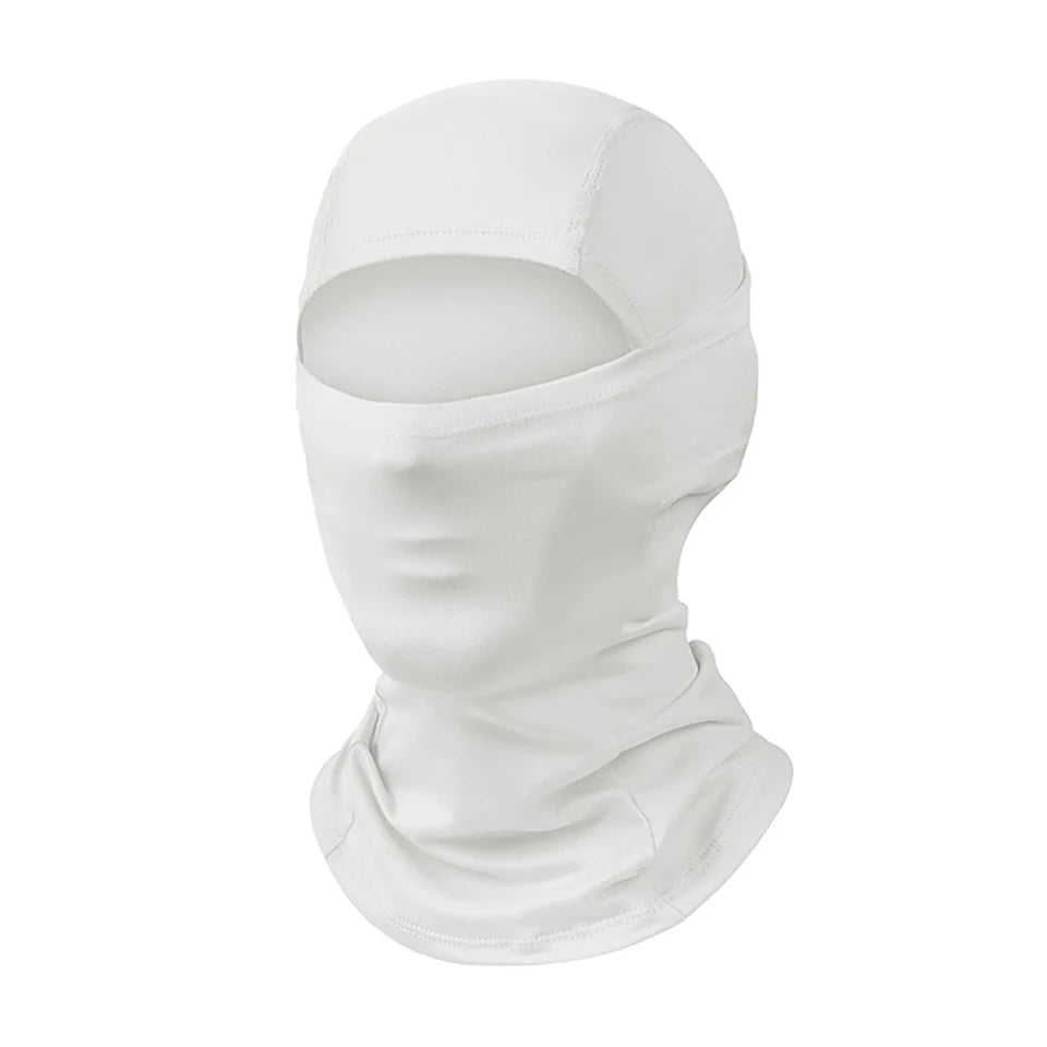 Cagoule anti-UV vélo et moto, masque visage et cou