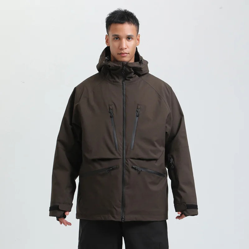 Veste de ski femme imperméable et respirante à capuche, tenue jusqu'à -30°C